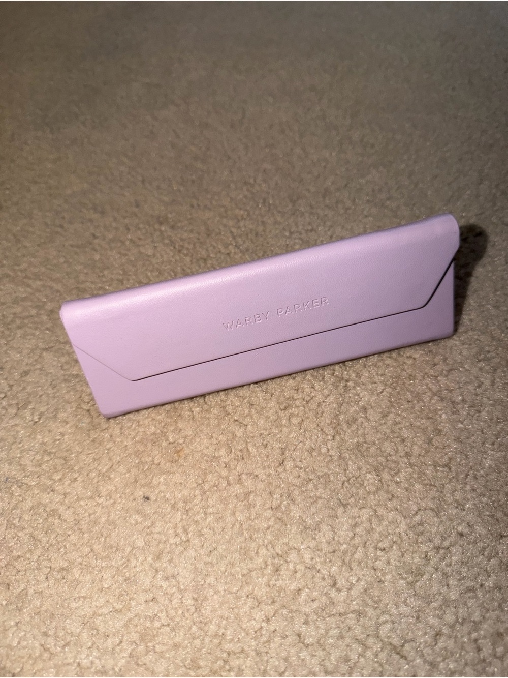 Warby Parker Lavender Fold-Over Eyewear Sleeve